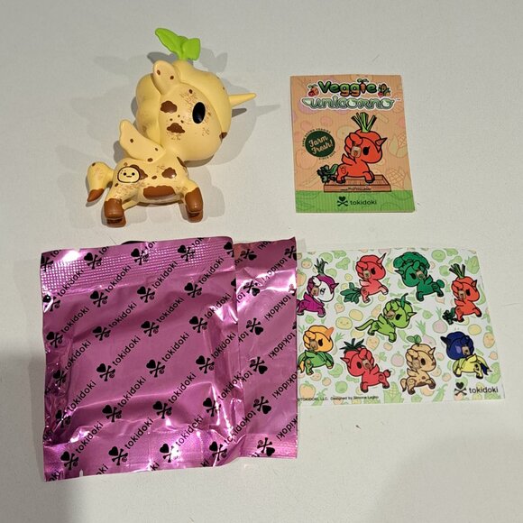 Tokidoki Veggie unicornos Set of 5 Little red, Brocco, Tater, Ninjin top, Corno - Picture 4 of 7